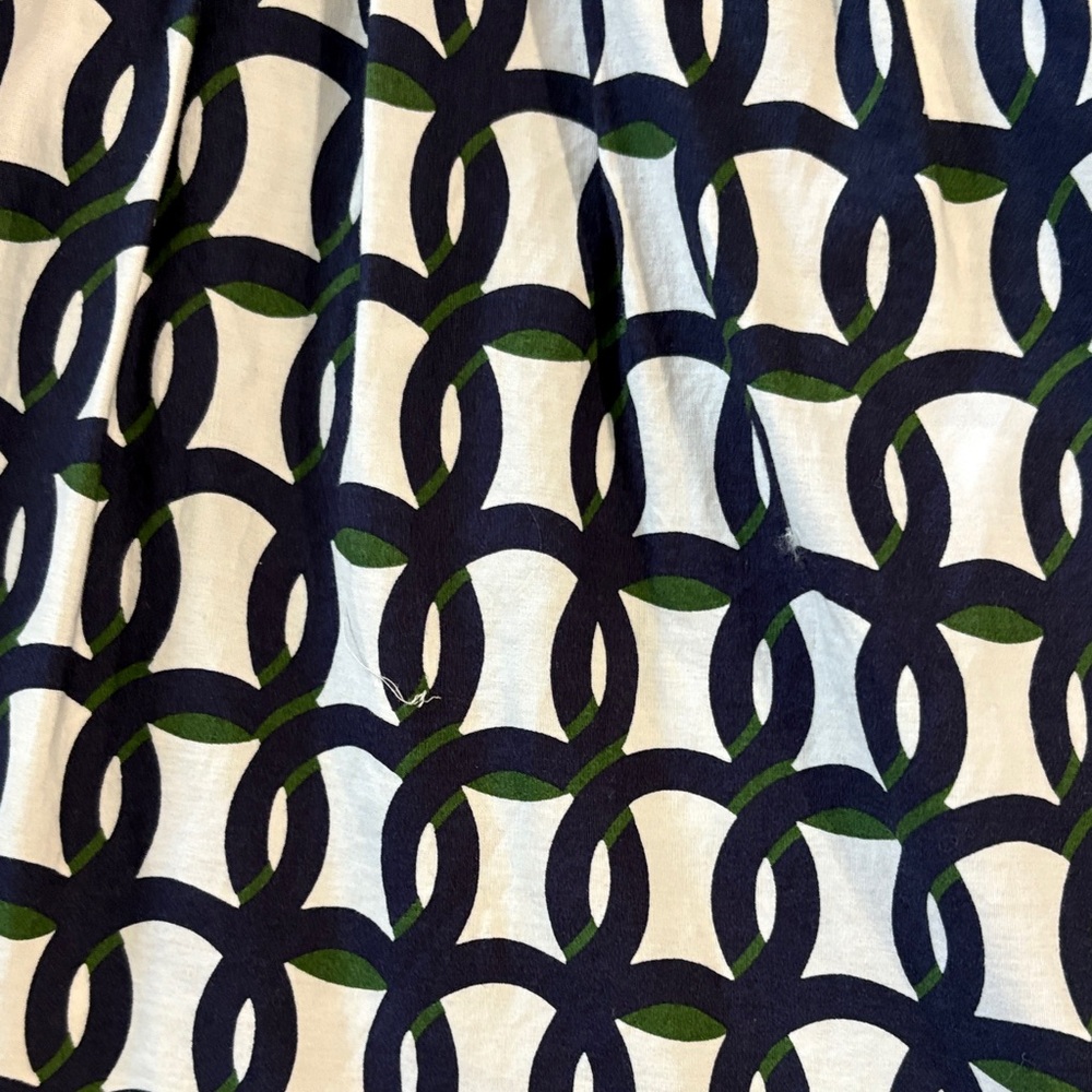 Anthropologie Navy & White Geometric Maxi Dress - Picture 2 of 6